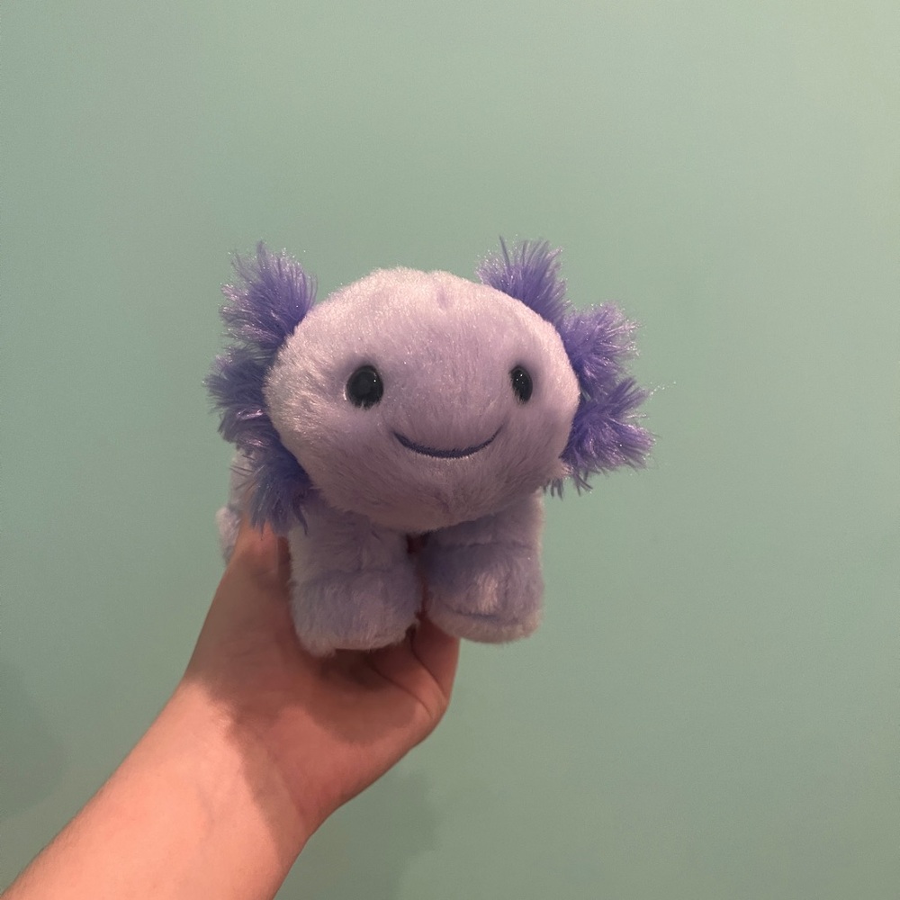 Purple Plush Axolotl Toy
